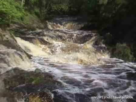  Mayo Clydagh River - Entry rapids on the coming into the gorge on the lower section