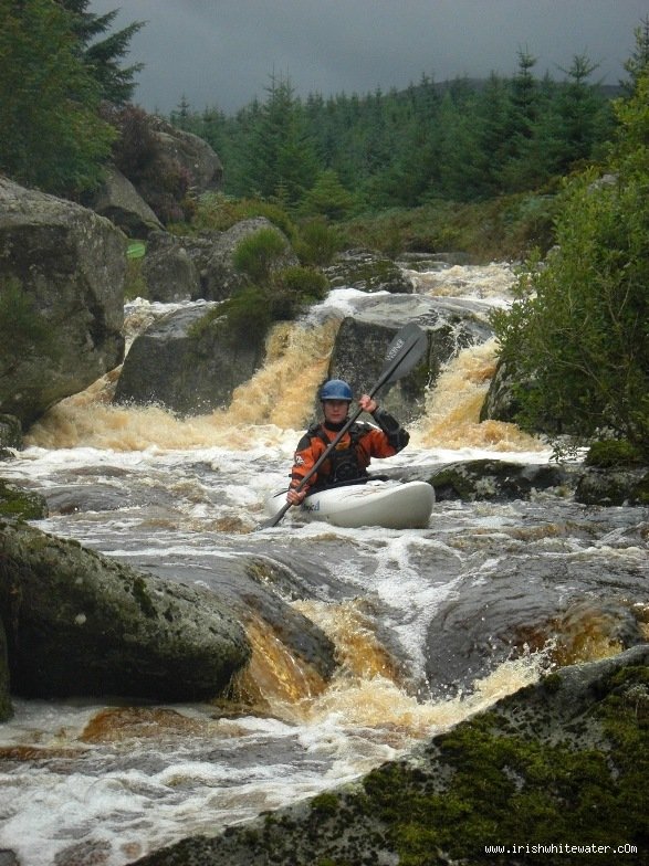  Inchavore River - Daragh Power on the island section at low water.