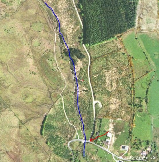 Map to Ow River - Aerial
