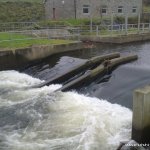 Photo of the Mahon river in County Waterford Ireland. Pictures of Irish whitewater kayaking and canoeing. Pumping station @  52 9'41.50