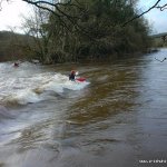  Owennashad River - willy mccarthy on the mid river foam pile on blackwater play wave