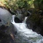 Photo of the Coomeelan Stream in County Kerry Ireland. Pictures of Irish whitewater kayaking and canoeing. Between first and second bridges. Photo by Daith