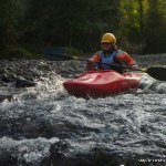 Photo of the Coomeelan Stream in County Kerry Ireland. Pictures of Irish whitewater kayaking and canoeing. Jane. Photo by Daith