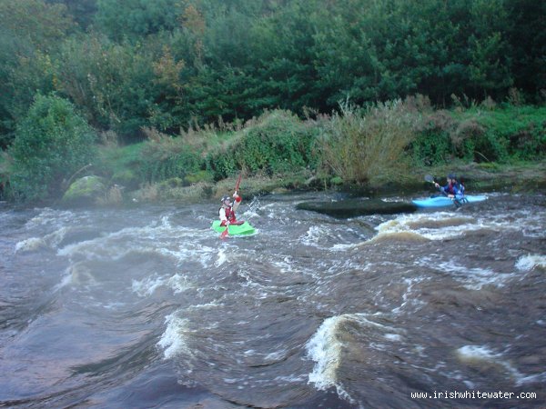  Barrow River - rapids river left or the V wier at clashganny medium - high water