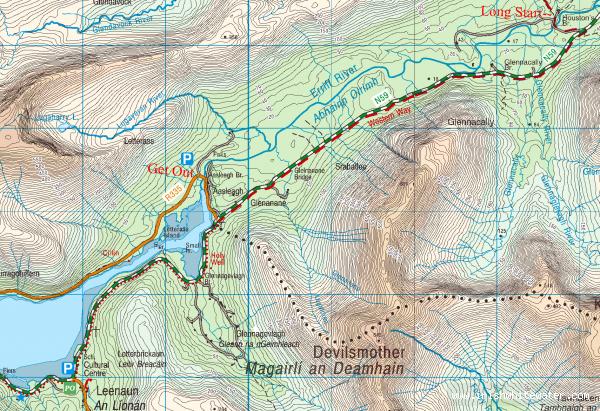 Map to Erriff River - Erriff River