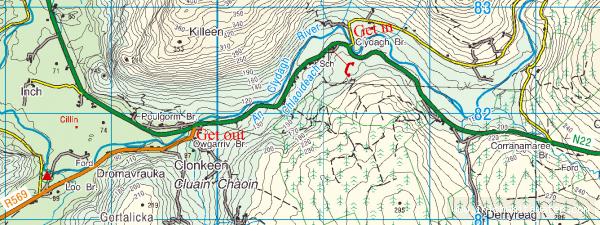 Map to Flesk River - River Flesk