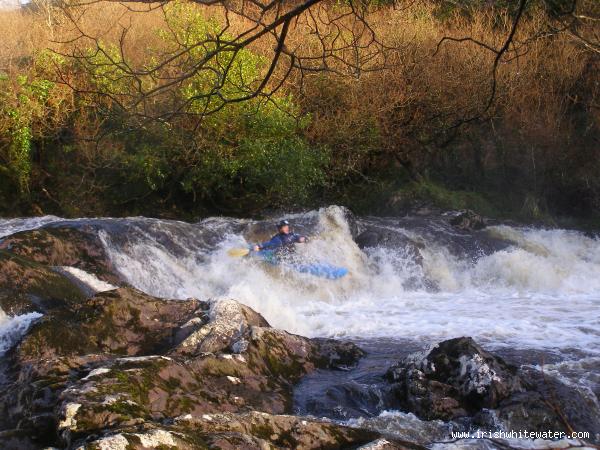  Upper Flesk/Clydagh River - Orky Top drop on class 4 rapid