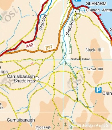 Map to Glenarm River - Map