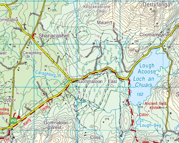 Map to Caraghbeg (Beamish) River - Caraghbeg river 