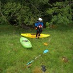 Photo of the Ballintrillick river in County Sligo Ireland. Pictures of Irish whitewater kayaking and canoeing. Photo by RK
