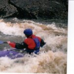 Photo of the Erriff river in County Mayo Ireland. Pictures of Irish whitewater kayaking and canoeing. Second Wave - Bosca Nua. Photo by Graham