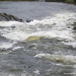 Photo of the Bundorragha river in County Mayo Ireland. Pictures of Irish whitewater kayaking and canoeing. Last drop. Photo by Emma Day