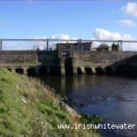 Photo of the Fergus river in County Clare Ireland. Pictures of Irish whitewater kayaking and canoeing. Clarecastle Tidal Barrage. Photo by Kevin Sorohan