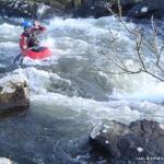 Photo of the Bundorragha river in County Mayo Ireland. Pictures of Irish whitewater kayaking and canoeing. Below the bridge in low water.. Photo by Eoin Hurst