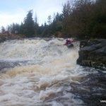Photo of the Ow river in County Wicklow Ireland. Pictures of Irish whitewater kayaking and canoeing. Ger Keane. Photo by Peter
