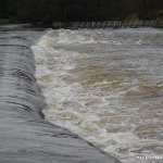  Boyne River - Diagonal Ramparts Weir: Navan. High Water