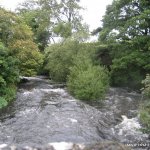 Photo of the Fane river in County Louth Ireland. Pictures of Irish whitewater kayaking and canoeing. Fane at Culloville. Photo by P T Mac Ruairi