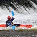 Photo of the Liffey river in County Dublin Ireland. Pictures of Irish whitewater kayaking and canoeing. http://www.flickr.com/photos/alituv/sets/72157617952125780/. Photo by tuvik@vodafone.ie