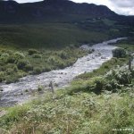 Photo of the Caragh, Lower river in County Kerry Ireland. Pictures of Irish whitewater kayaking and canoeing. Main Rapid. Photo by Dónal