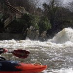 Photo of the Deel river in County Limerick Ireland. Pictures of Irish whitewater kayaking and canoeing. Photo by ULKC