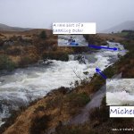 Photo of the Owenroe river in County Kerry Ireland. Pictures of Irish whitewater kayaking and canoeing. 30/03/08. Fir  Gealtach Muascraí.. Photo by D O C.