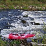 Photo of the Suck river in County Roscommon Ireland. Pictures of Irish whitewater kayaking and canoeing. Photo by Eoin Hurst
