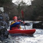 Photo of the Roughty river in County Kerry Ireland. Pictures of Irish whitewater kayaking and canoeing. 21/01/08. Photo by MMS
