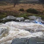 Photo of the Upper Flesk/Clydagh river in County Kerry Ireland. Pictures of Irish whitewater kayaking and canoeing. Chute on Upper Section. Photo by Dónal