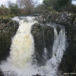 Photo of the Owengar river in County Cork Ireland. Pictures of Irish whitewater kayaking and canoeing. Main drop. Photo by Ian Roche