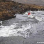 Photo of the Owenvehy river in County Donegal Ireland. Pictures of Irish whitewater kayaking and canoeing. Ray Doherty.. Photo by Stu Hamilton