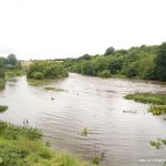 Photo of the Boyne river in County Meath Ireland. Pictures of Irish whitewater kayaking and canoeing. Boyne at Old Mill 18/08/08. Photo by Stasys