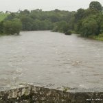 Photo of the Boyne river in County Meath Ireland. Pictures of Irish whitewater kayaking and canoeing. R. Boyne downstream at Heritage walk bridge... Photo by Stasys