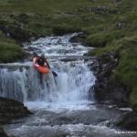Photo of the Seanafaurrachain river in County Galway Ireland. Pictures of Irish whitewater kayaking and canoeing. Another Drop.Low water. Photo by Graham Clarke