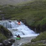 Photo of the Seanafaurrachain river in County Galway Ireland. Pictures of Irish whitewater kayaking and canoeing. Another Slide. Photo by Graham Clarke