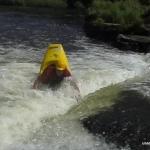Photo of the Lee river in County Cork Ireland. Pictures of Irish whitewater kayaking and canoeing. Sluice Low water low tide. Photo by OG