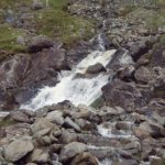 Photo of the Srahnalong river in County Mayo Ireland. Pictures of Irish whitewater kayaking and canoeing. Upper section.Low water. Photo by Graham  Clarke