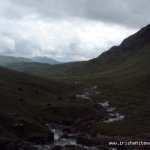 Photo of the Srahnalong river in County Mayo Ireland. Pictures of Irish whitewater kayaking and canoeing. View down the valley!. Photo by Graham 'I see dead people' Clarke
