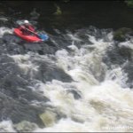 Photo of the Slaney river in County Carlow Ireland. Pictures of Irish whitewater kayaking and canoeing. aghade bridge. Photo by steve