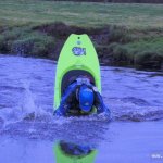 Photo of the Fane river in County Louth Ireland. Pictures of Irish whitewater kayaking and canoeing. bow stall. Photo by paul daly