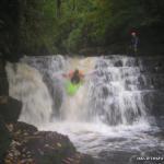 Photo of the Clare Glens - Clare river in County Limerick Ireland. Pictures of Irish whitewater kayaking and canoeing. Main drop nov 06. Photo by Patrick mccormack