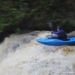Photo of the Clare Glens - Clare river in County Limerick Ireland. Pictures of Irish whitewater kayaking and canoeing. top of Big eas. Photo by Francis Keogh