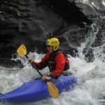 Photo of the Owenroe river in County Kerry Ireland. Pictures of Irish whitewater kayaking and canoeing. Daragh Fitzgerald on the Owenroe.