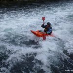 Photo of the Lough Hyne Tidal Rapids in County Cork Ireland. Pictures of Irish whitewater kayaking and canoeing. blown out the back. Photo by dave g