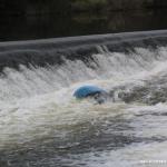 Photo of the Nore river in County Kilkenny Ireland. Pictures of Irish whitewater kayaking and canoeing. finishing a loop in thomastown. Photo by michael flynn