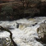 Photo of the Owbeg river in County Kerry Ireland. Pictures of Irish whitewater kayaking and canoeing. entry to shallow gorge. Photo by dave g
