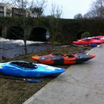 Photo of the Avonmore (Rathdrum to the Meetings) river in County Wicklow Ireland. Pictures of Irish whitewater kayaking and canoeing. Put In.