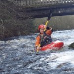 Photo of the Avonmore (Annamoe) river in County Wicklow Ireland. Pictures of Irish whitewater kayaking and canoeing. ''MR NOMAD-TOP GUN''. Photo by Mustang