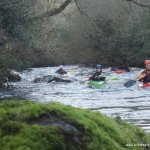 Photo of the Avonmore (Annamoe) river in County Wicklow Ireland. Pictures of Irish whitewater kayaking and canoeing. Nicely paddling...before da swimmin starts!!! :-p. Photo by Mustang