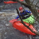 Photo of the Avonmore (Annamoe) river in County Wicklow Ireland. Pictures of Irish whitewater kayaking and canoeing. Rescue ranger. Photo by Mustang