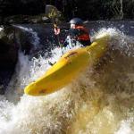 Photo of the Roughty river in County Kerry Ireland. Pictures of Irish whitewater kayaking and canoeing. Sean K. Photo by Rob Coffey